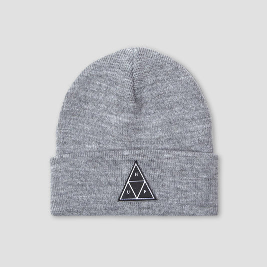 HUF Essentials Triple Triangle Beanie Heather Grey