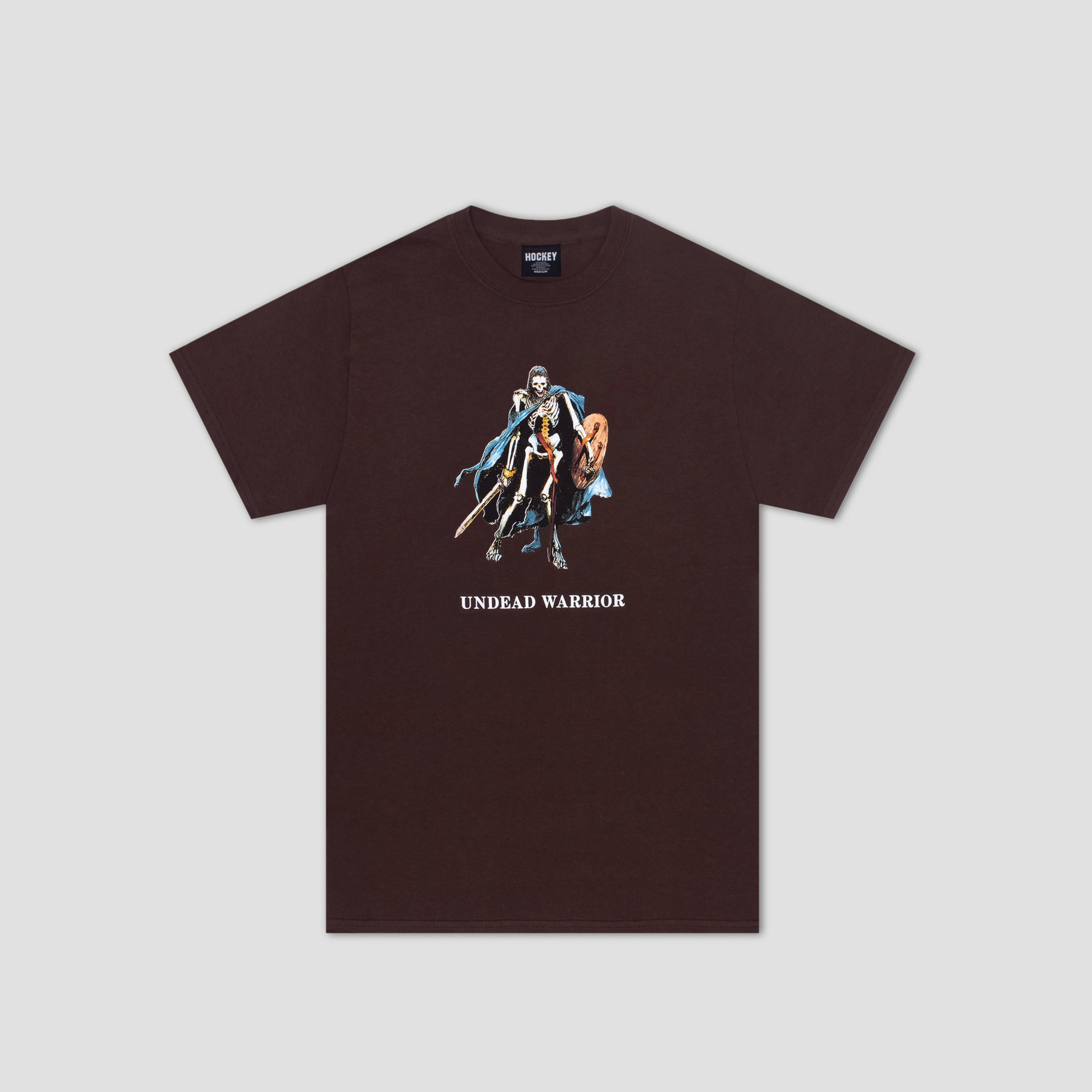 Hockey Undead Warrior T-Shirt Dark Brown