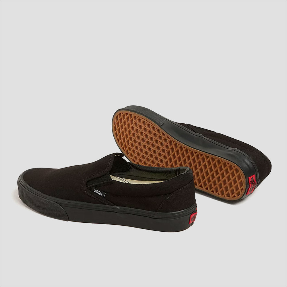 Vans Classic Slip-On Skate Shoes Black Black