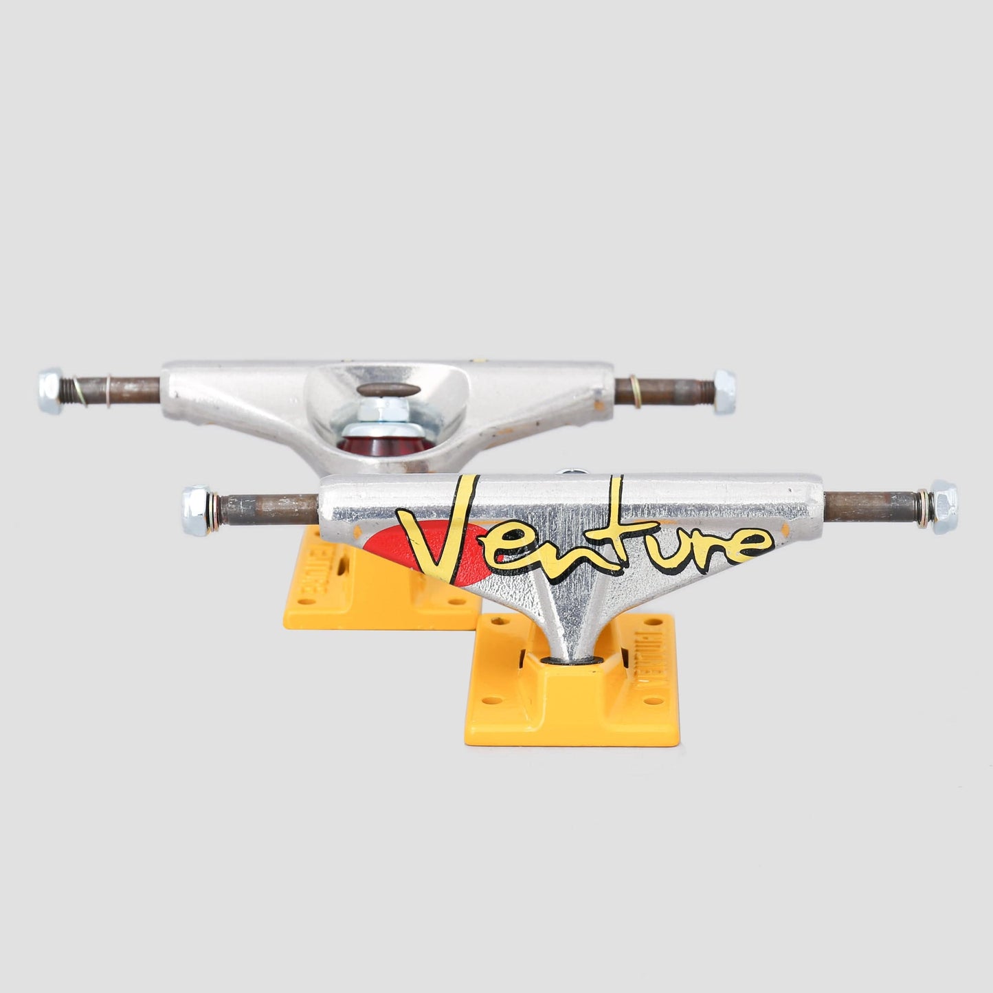 Venture 5.0 92 Full Bleed Team Skateboard Trucks Polished / Yellow (Pair)