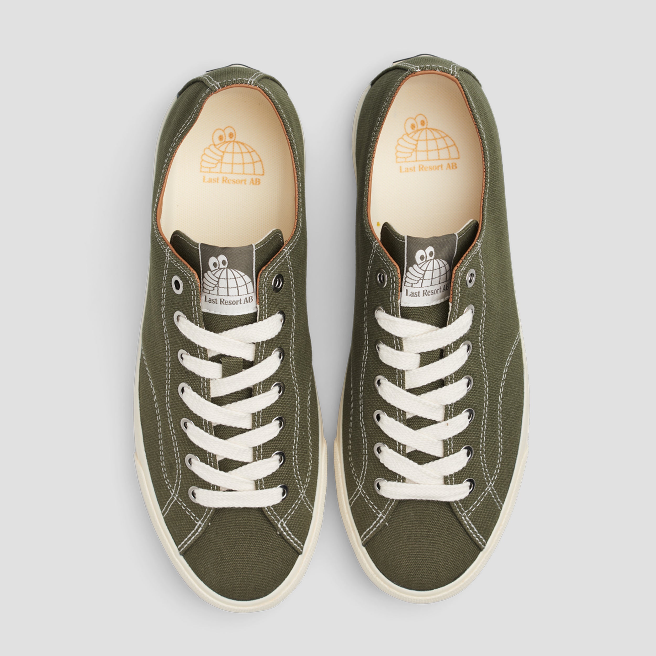 Last Resort AB VM003 Lo Canvas Burnt Olive / White