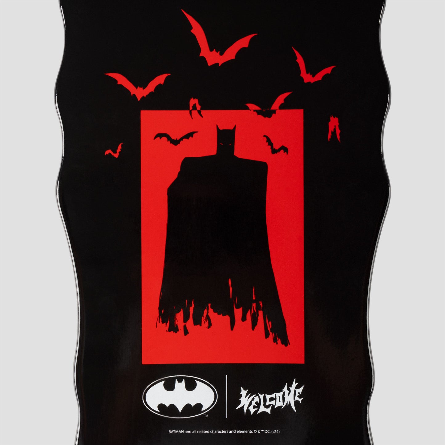 Welcome 10.0 Shadow Series Batmonster on Widow Skateboard Deck