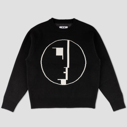 Welcome x Bauhaus Emblem Knit Crew Black