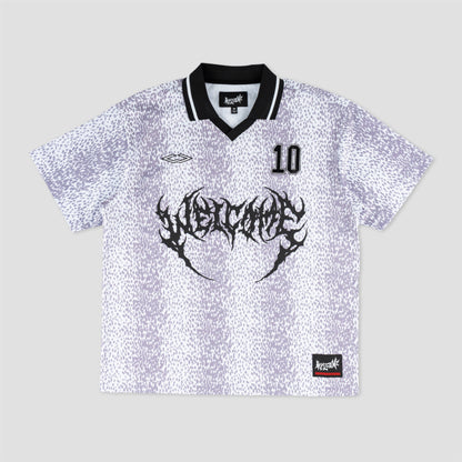 Welcome Penalty Soccer Jersey White / Lavender