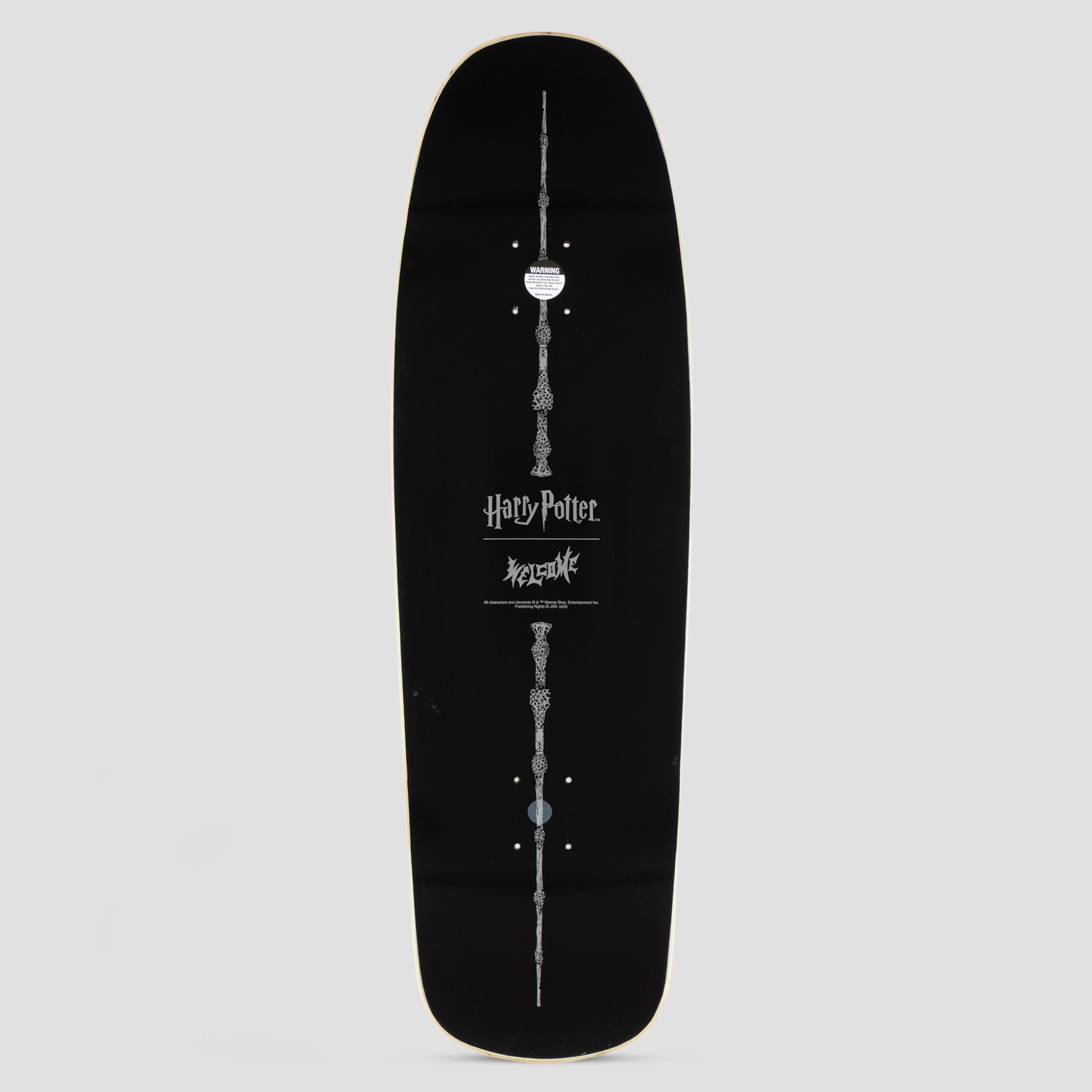 Welcome X Harry Potter 9.5 Arrival Skateboard Deck Black / Gold Foil