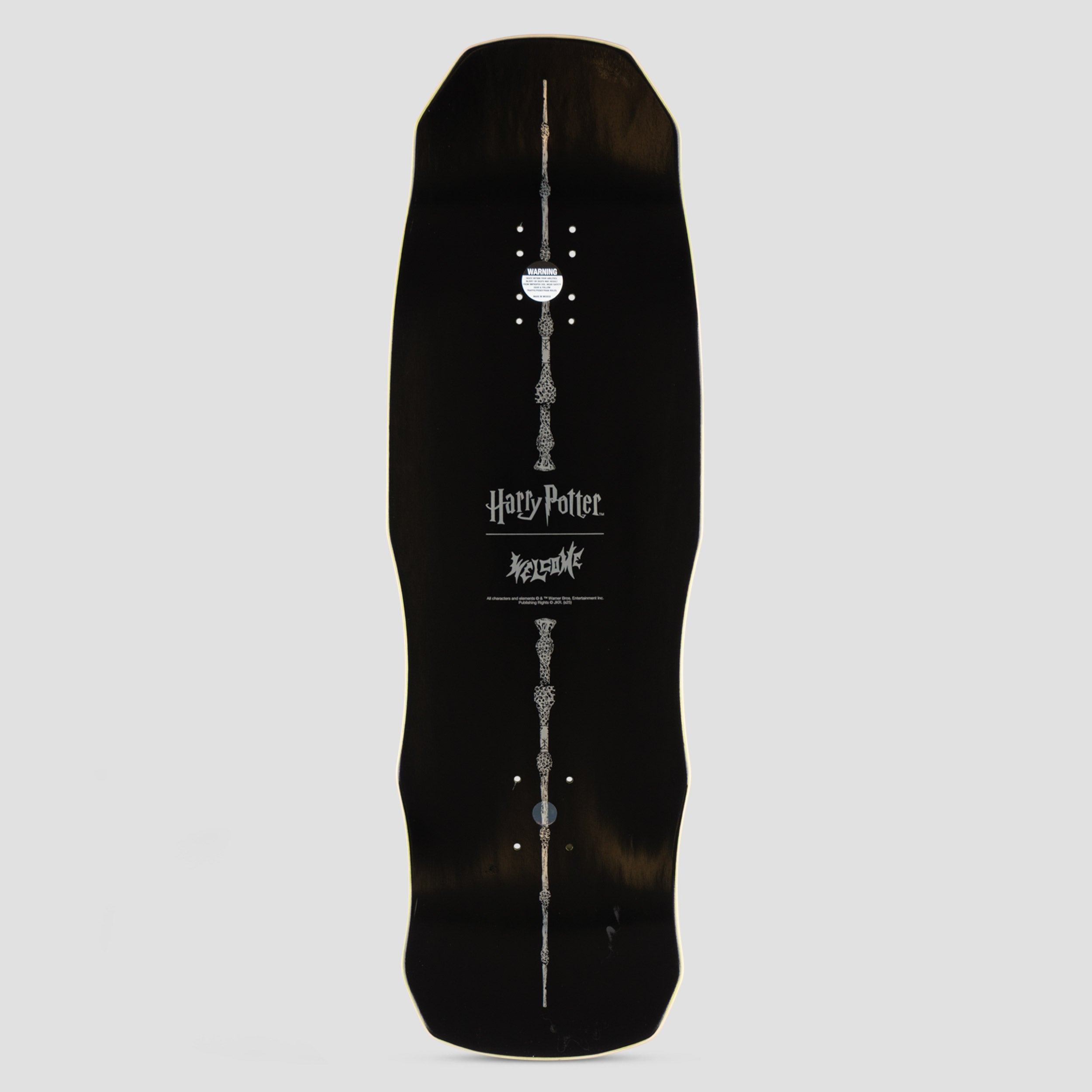 Welcome X Harry Potter 9.75 Voldemort Skateboard Deck Dark Green Stain