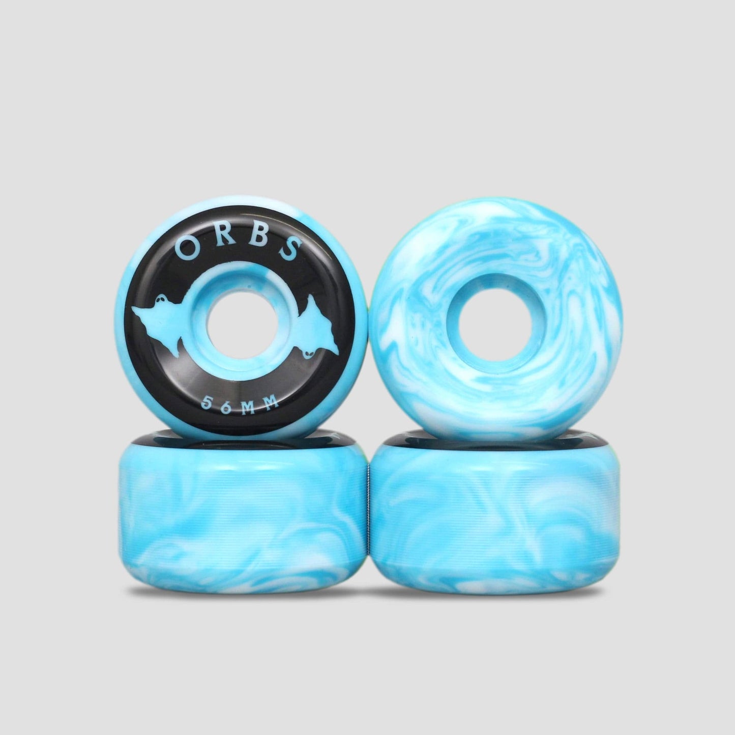 Orbs 56mm 99A Specters Swirls Wheels Blue / White