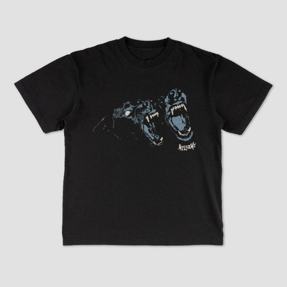 Welcome Woof T-Shirt Black