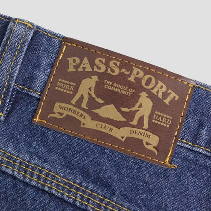 PassPort Workers Club Denim Jean Washed Dark Indigo