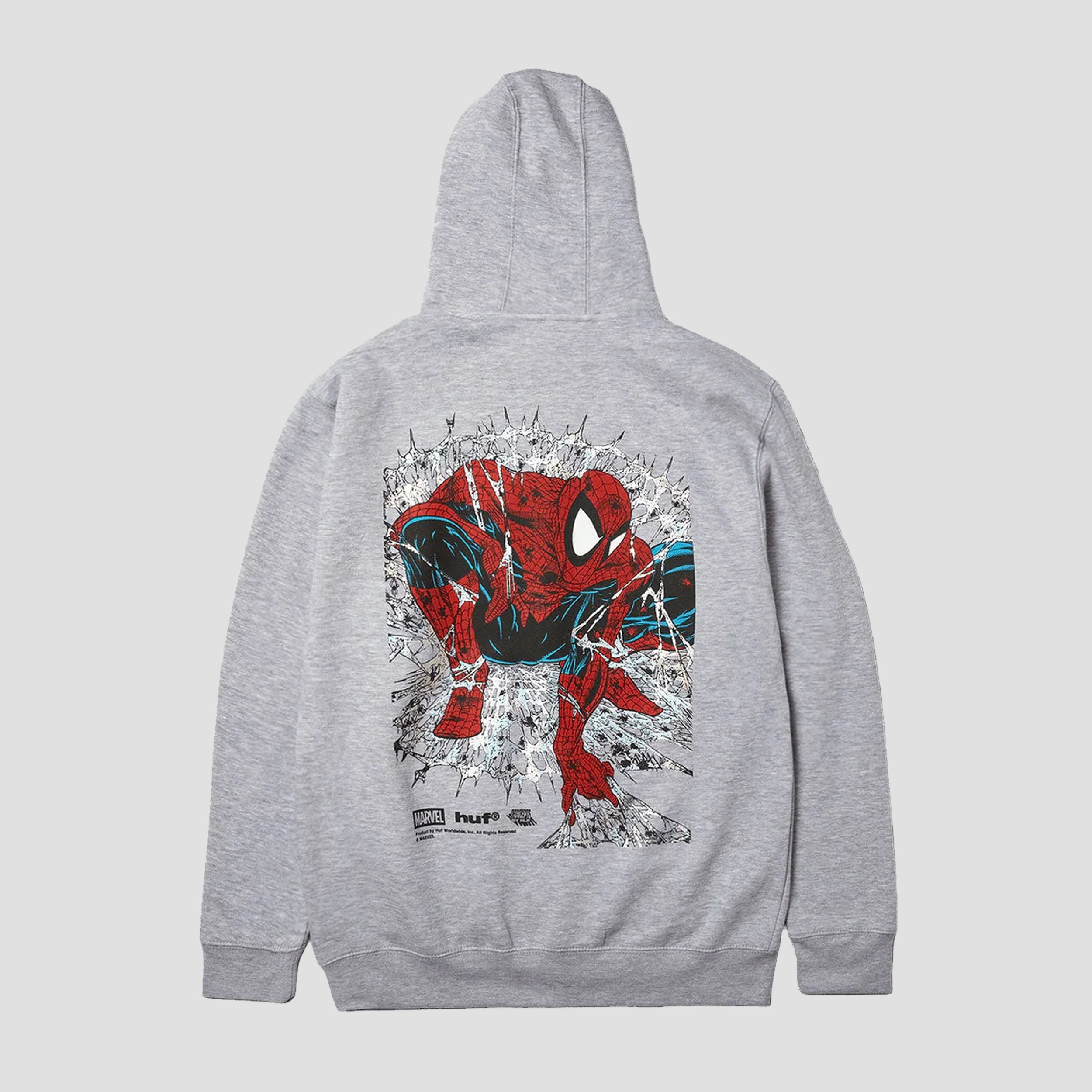 HUF Arachknight Full Zip Hood Heather Grey